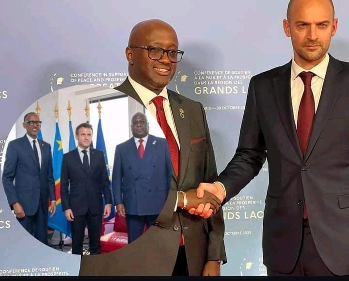 GKapwaba's tweet photo. 🛑Le ministre rwandais des Affaires étrangères se fait porte-parole du M23 à Paris hier, alrs qu'il niait tout soutien à ce groupe par le passé. Cette volte-face révèle les vraies intentions et mine les efforts de paix, exigeant une prise de position ferme contre cette ingérence. https://t.co/Av5wzmzkcv