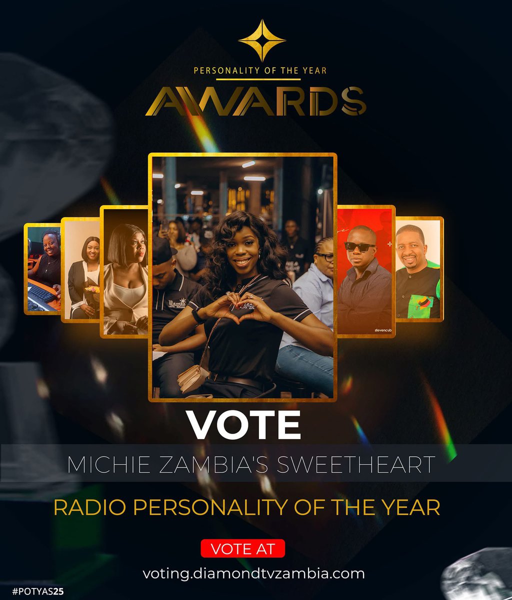 Hey Sweetie. Today’s the final day to get your votes in for your faves. You can vote for me if you want. If you don’t want, that’s fine, no need to be rude about it 😅 okay bye ❤️
Oh! The voting link 👇🏾

voting.diamondtvzambia.com