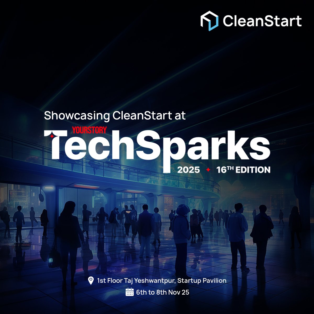 We’re thrilled to be shortlisted for <a href="/YourStoryCo/">YourStory</a> <a href="/_TechSparks/">TechSparks 2025</a> under the AI Deep Tech Startup category! 
Meet us at our Startup Pod booth to see how CleanStart is using AI &amp; deep tech to secure, simplify, and scale software supply chains. #TechSparks2025 #AI #DeepTech #CleanStart