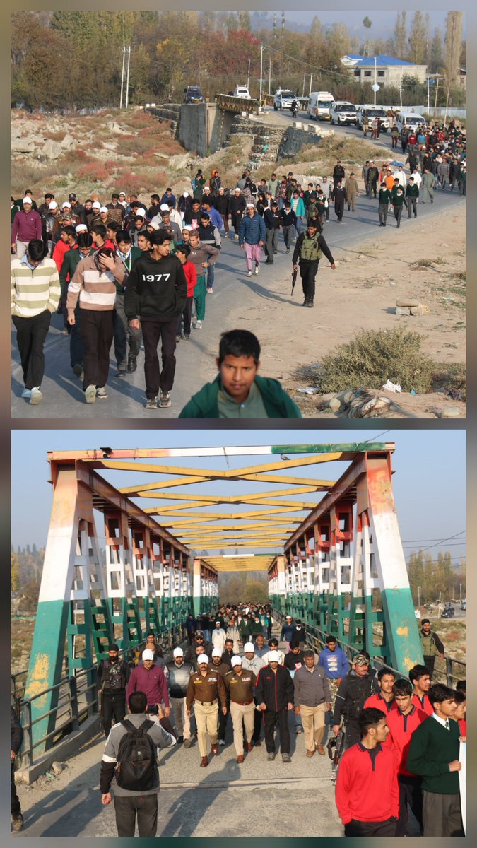 ShopianPolice's tweet photo. Shopian Police organised“Run for Unity” to mark #EktaDiwas & 150th Birth Anniversary of #SardarPatel150.The Unity Run led by SSP Shopian,Officers, Students & Locals participated with zeal & patriotism.
#RunForUnity #UnityInDiversity #PoliceForPeace #SpiritOfEkta
@EktaDiwasBharat https://t.co/KvLo6QyAbf