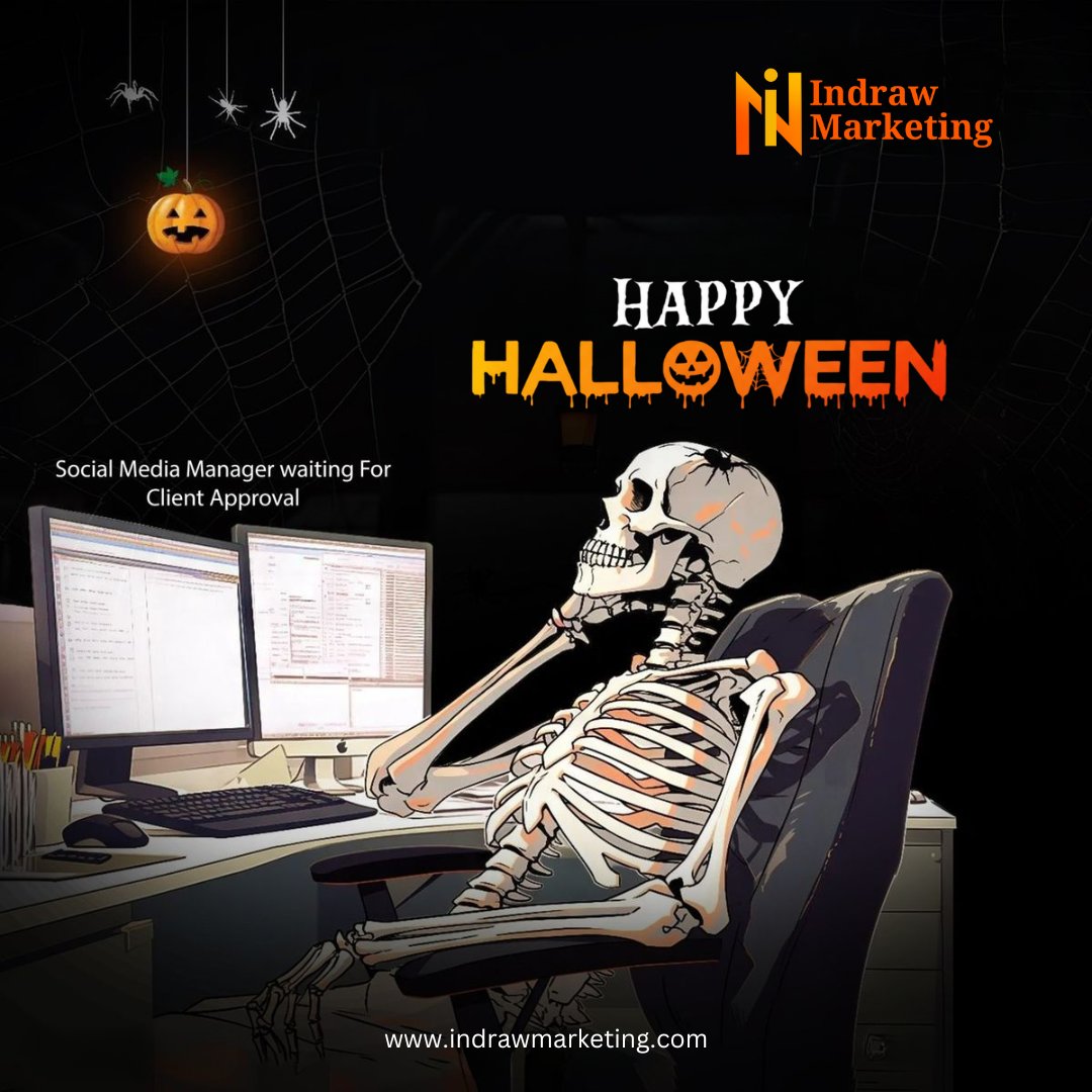 IndrawMarkting's tweet image. Every social media manager knows the horror story…
You create the perfect content ✅
Send for approval ✅
And then… silence 👻

#IndrawMarketing #SocialMediaLife #DigitalMarketingHumor #HalloweenVibes #ClientApproval #MarketingAgencyIndia