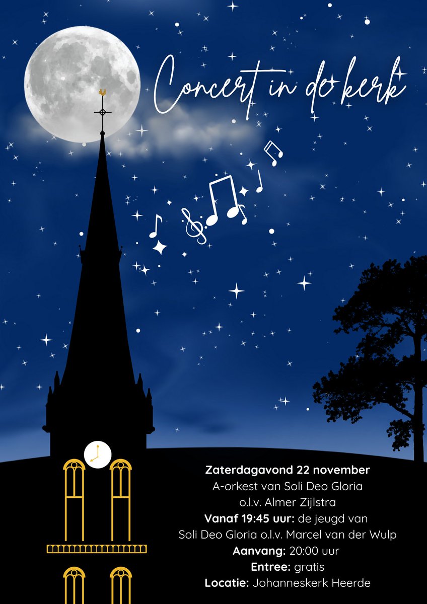 SDGHeerde's tweet photo. Van harte welkom bij ons concert in de kerk op 22 november! https://t.co/arQdlsjh1k