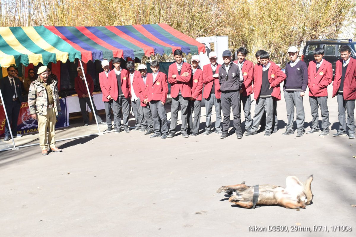 On October 30, 2025, the Security Wing marked Rashtriya Ekta Diwas with an exhibition of security gadgets. About 50 students from Government Schools of Ladakh attended and witnessed a dog squad demonstration on detecting narcotics and explosives.  #runforunity #ektadiwas