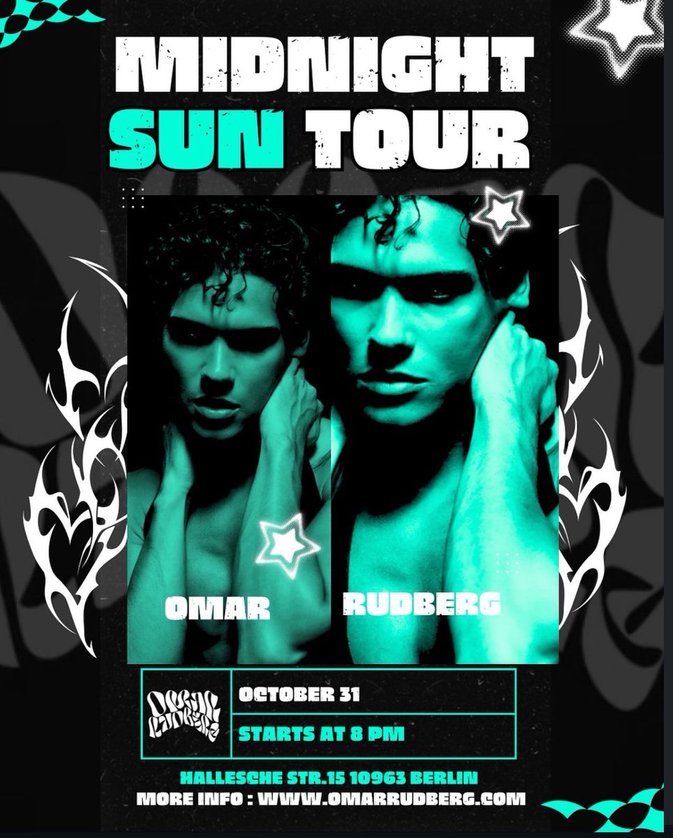 holland3r24's tweet photo. BERLIN ~it’s happening TONIGHT! 🔥
MIDNIGHT SUN TOUR ☀️🌙
Doors open at 8PM
let’s make this Halloween night unforgettable 💚
📍Hallesche Str. 15
#MidnightSunTour #BerlinShow #OmarRudbergLive #omarrudberg https://t.co/C90tciskMv
