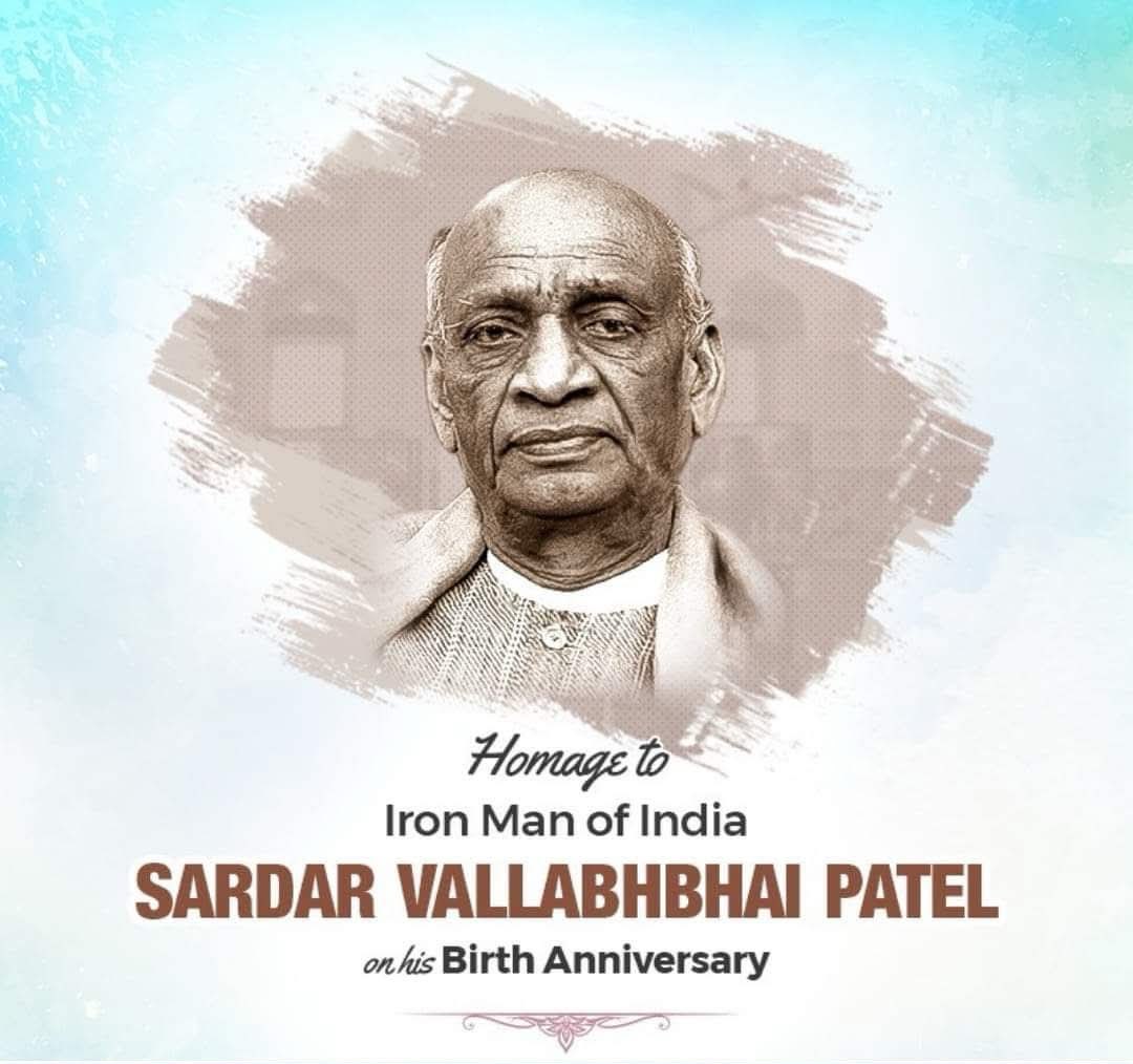 Thesauravgurjar's tweet image. भारत रत्न’ लौह पुरुष सरदार वल्लभभाई पटेल जी की जयंती पर शत्-शत् नमन। 🙏
जय हिन्द 🇮🇳

#SardarVallabhbhaiPatel  #IronManOfIndia
 #SardarVallabhbhaiPatel