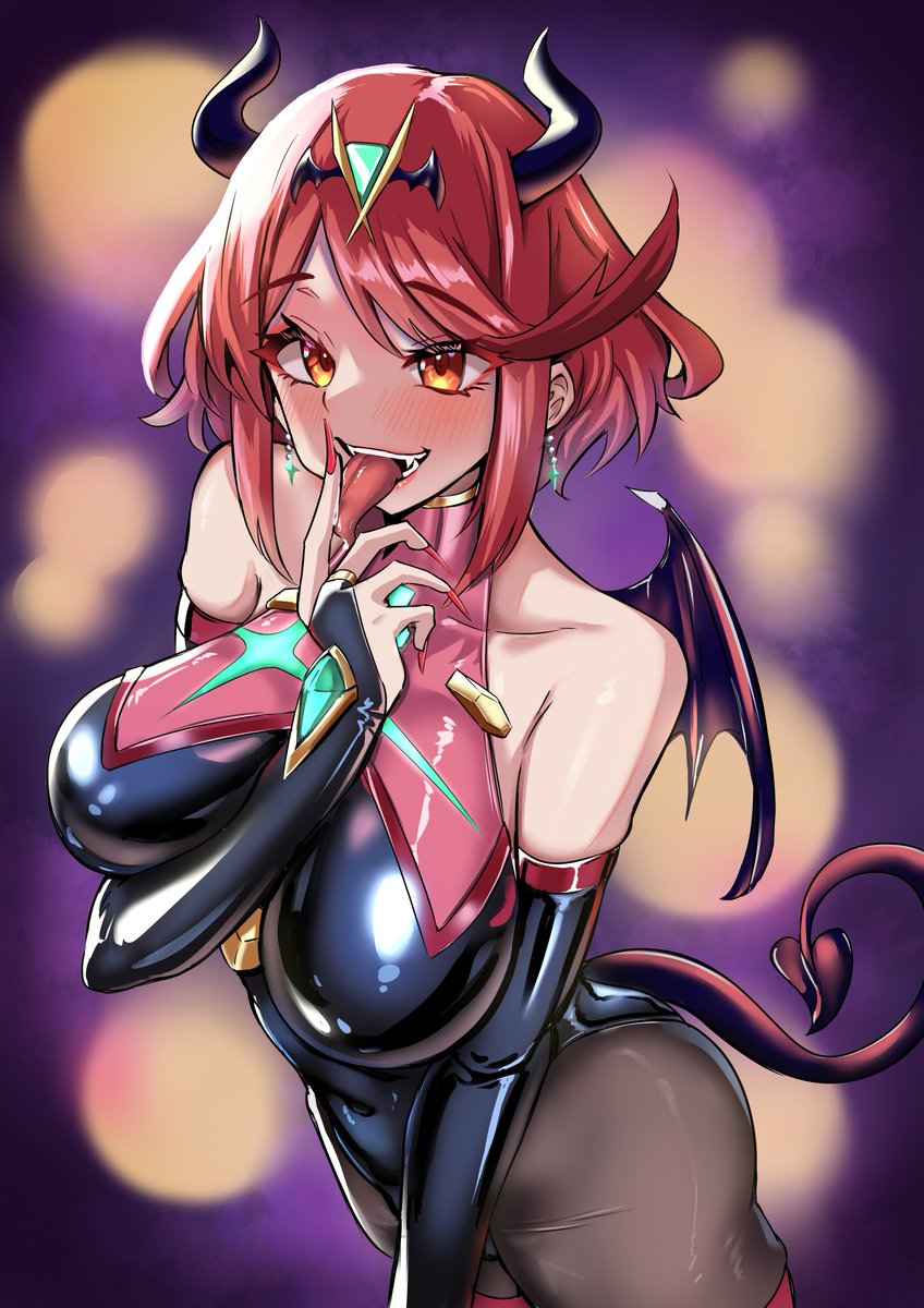 ハロウィンサキュバスホムラちゃん🔥🦇🔥