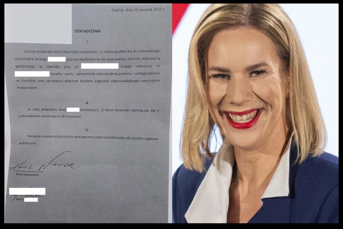 Domniemany prezydent Nawrocki tłumaczy się, że przestał odwiedzać Jerzego Ż. bo dostał pracę w Warszawie i nie mógł już widywać nawet mamy i siostry. Ale przecież Nawrocki ma żonę, dmniemaną pierwszą damę Martę Nawrocką z domu Smoleń i dorosłego syna.

Pytanie 14.
Pani Marto, jak