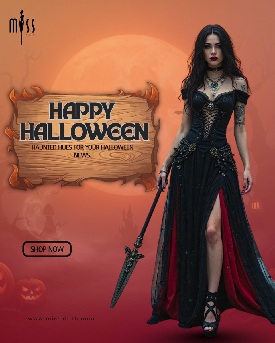 MissKloth's tweet photo. Happy Halloween from MissKloth
Stay spooky, stay stylish and let your outfit do the magic

👉 Shop the collection at https://t.co/EFiQNLFMvW

#MissKloth #HappyHalloween #SpookyChic #StyleWithMagic https://t.co/vG0JcAFiMv