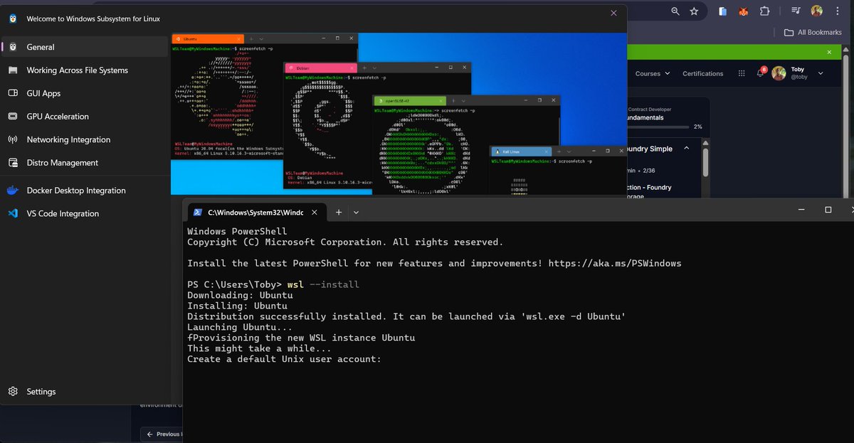 TobyTech6's tweet image. Foundry install day! ⚙️ Ditching Remix for the pro tools (Foundry/WSL/Linux).

Current status: My laptop is crawling. 🐌 The dev setup itself is the first boss level today. Paused for now, but the upgrade is coming! 🚧

#Foundry #Solidity #Web3Dev #Solidity #SmartContracts #Web3