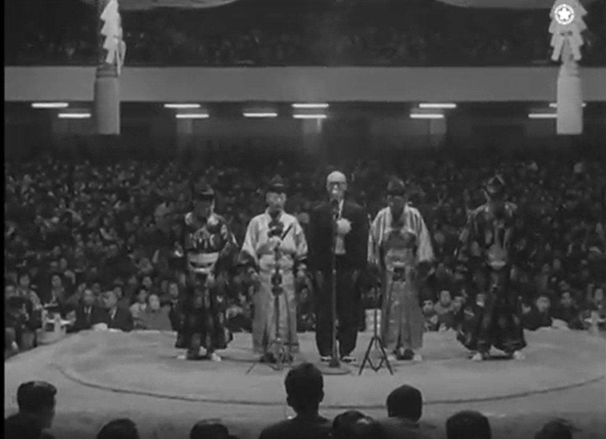 アーカイブ場所】 昭和35年一月場所総集編。約105分の長編