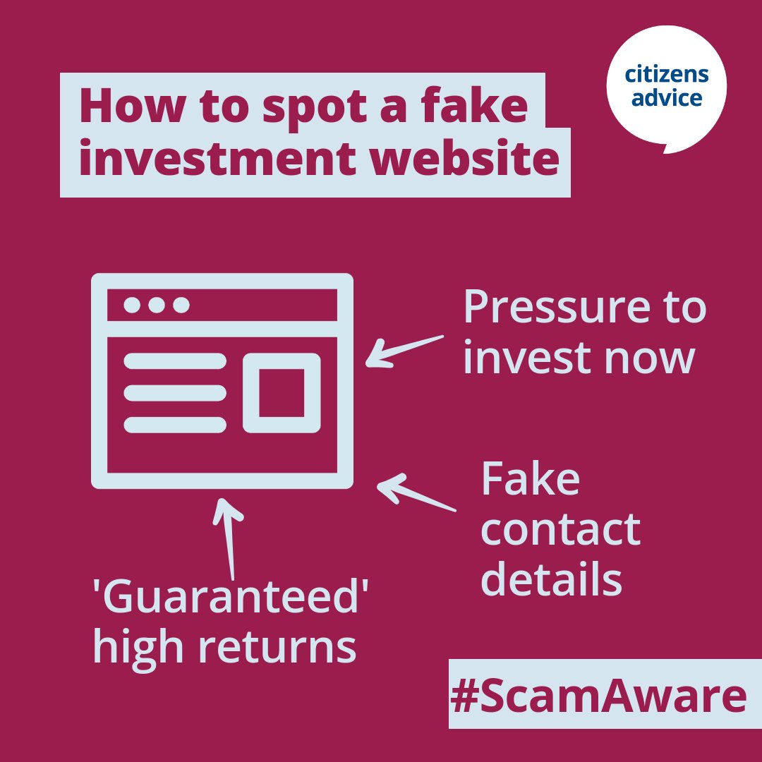 🤔 Worried an investment firm isn't legitimate?
 
Scammers clone real company websites, using official branding to look authentic and steal your money.

Learn how to check a firm is real ⤵️
bit.ly/42KC1uU 

#ScamAware