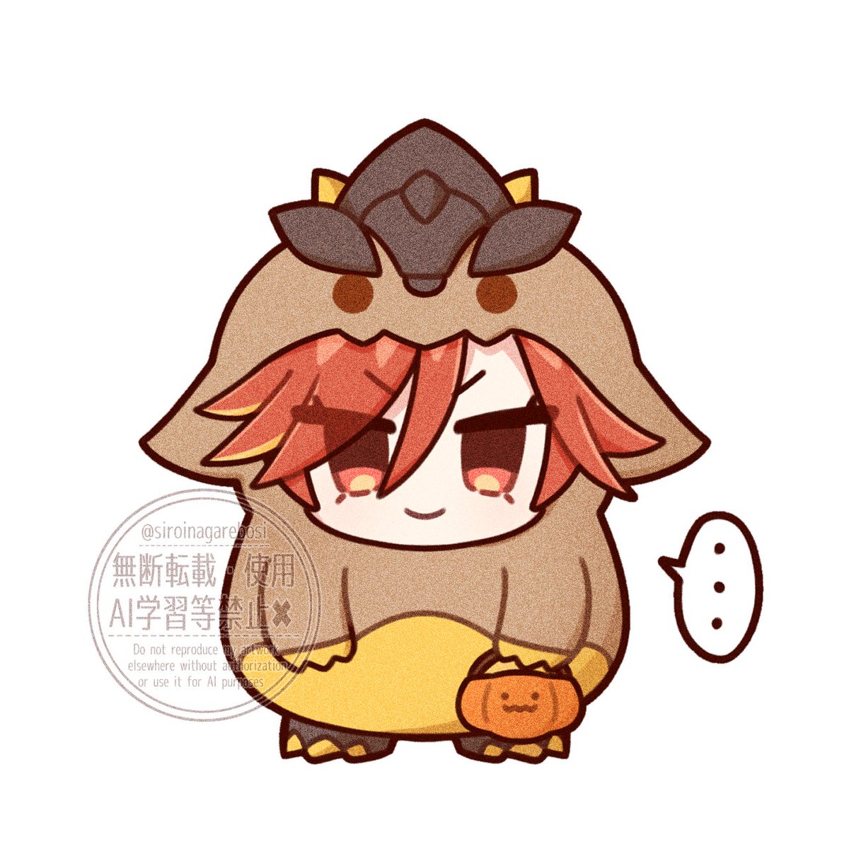ちびヴィカ様の今年の仮装はテペトル仔竜です🎃💕