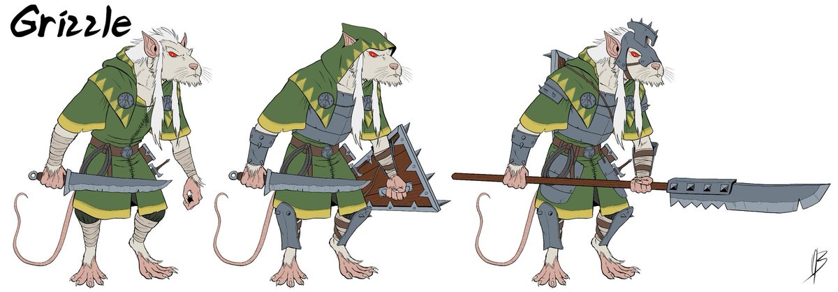 In the spirit of spooky day have some of my cosplay/larp outfits! These are all characters from my Warhammer writing like Veskatt. 
Starting with Grizzle! Chieftain of clan Scruten! Artwork by;
Quentart-comms OPEN 0/5-see pin on profile (<a href="/Quentart/">Quentart-comms OPEN 1/5-see pin on profile</a>) / X