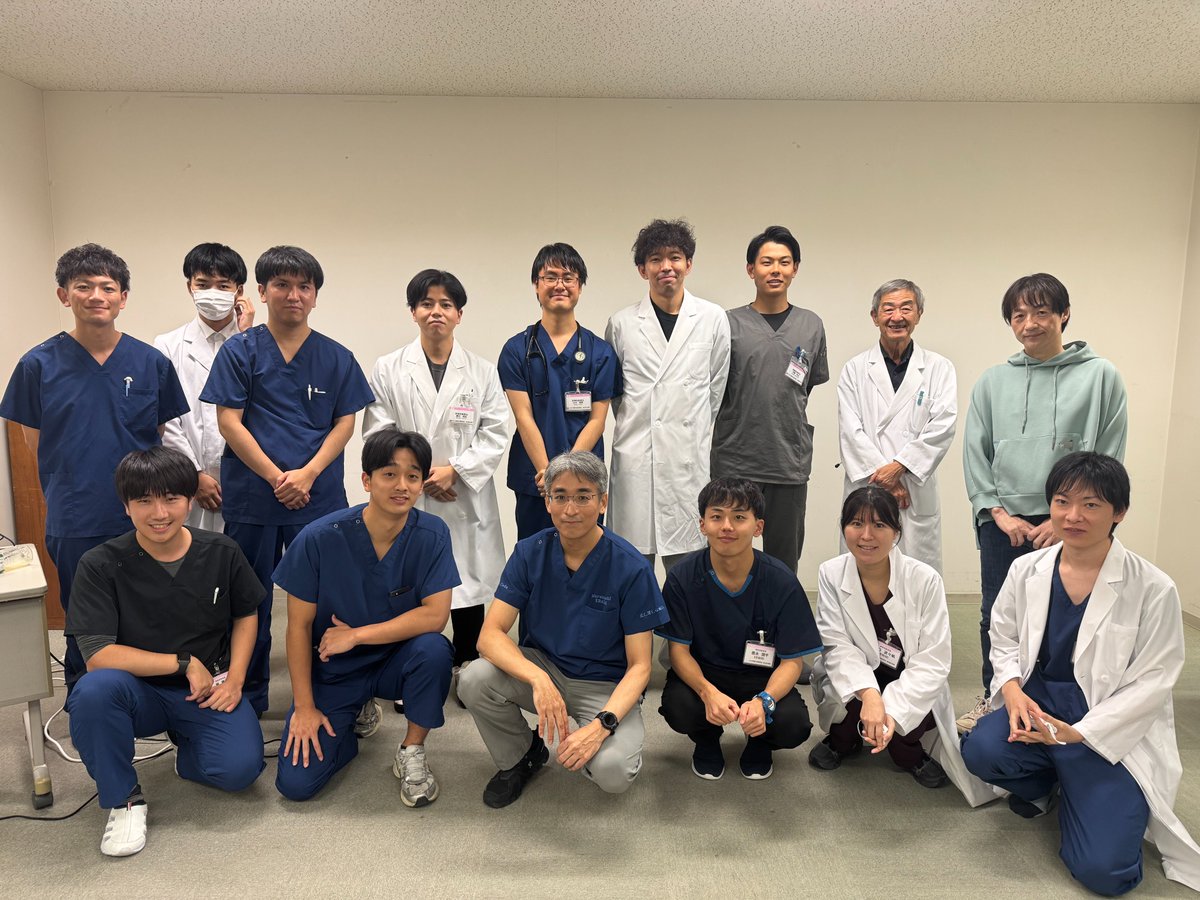 zCPAeok4TYzfLDA's tweet image. 協立総合病院＠名古屋で講演しました。写真は医師だけですが、ほかに看護師さんや放射線技師さんも参加してくれました。