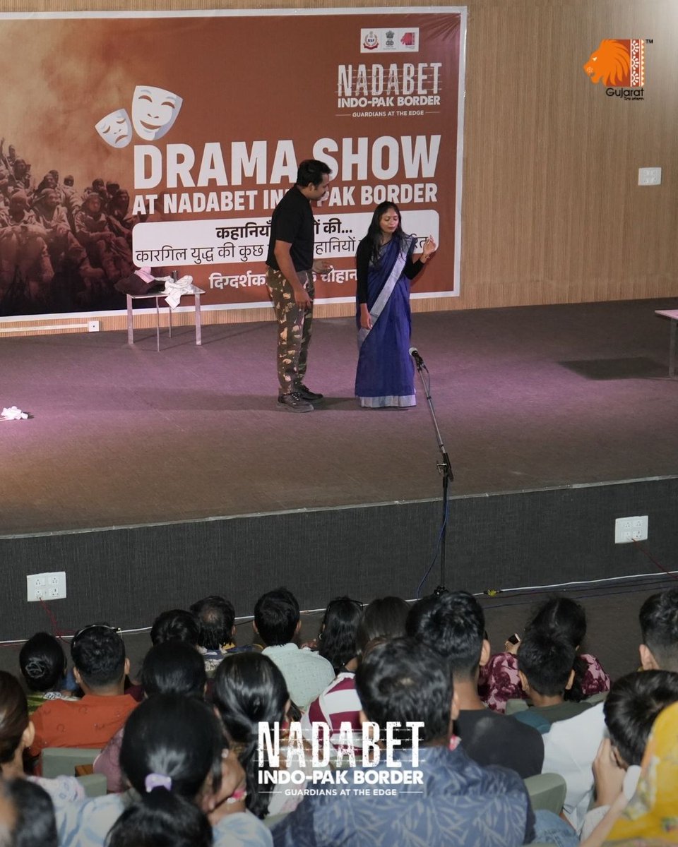 VisitNadabet's tweet photo. Kahaniyan Sarhadon Ki lit up the Nadabet Indo-Pak Border with stories of courage, laughter & pride. A night that united hearts beyond boundaries. ๐ซ
#Nadabet #KahaniyanSarhadonKi #SpiritOfIndia #BSFheroes #UnityInPride #IncredibleIndia https://t.co/LULLSKAky5