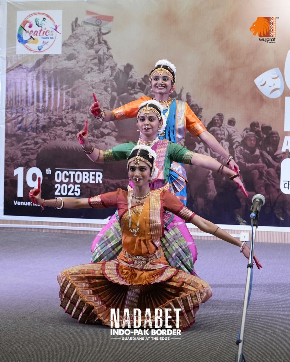 VisitNadabet's tweet photo. Kahaniyan Sarhadon Ki lit up the Nadabet Indo-Pak Border with stories of courage, laughter & pride. A night that united hearts beyond boundaries. ๐ซ
#Nadabet #KahaniyanSarhadonKi #SpiritOfIndia #BSFheroes #UnityInPride #IncredibleIndia https://t.co/LULLSKAky5