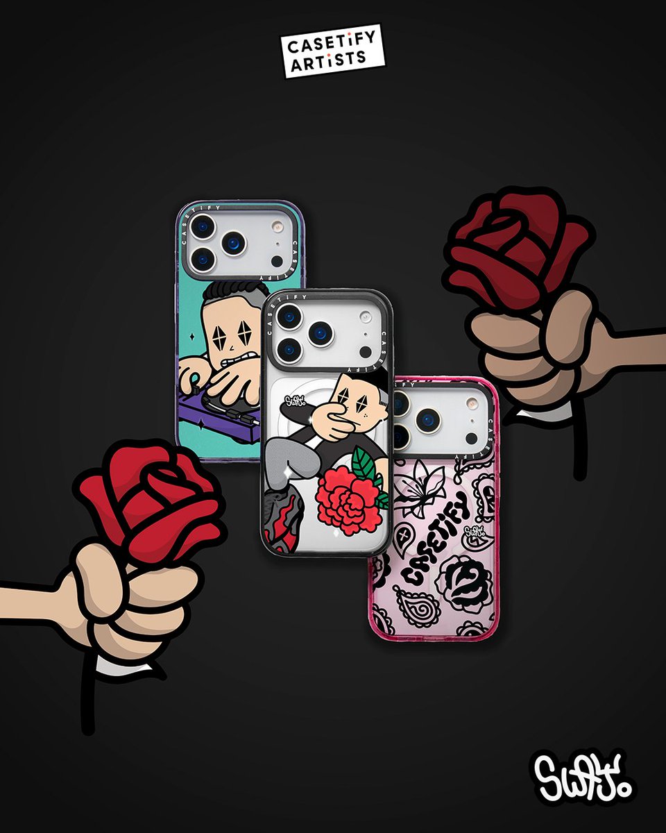 CASETiFY 村上隆 お花ちゃん スマホフィギュア ブラック お花ちゃん