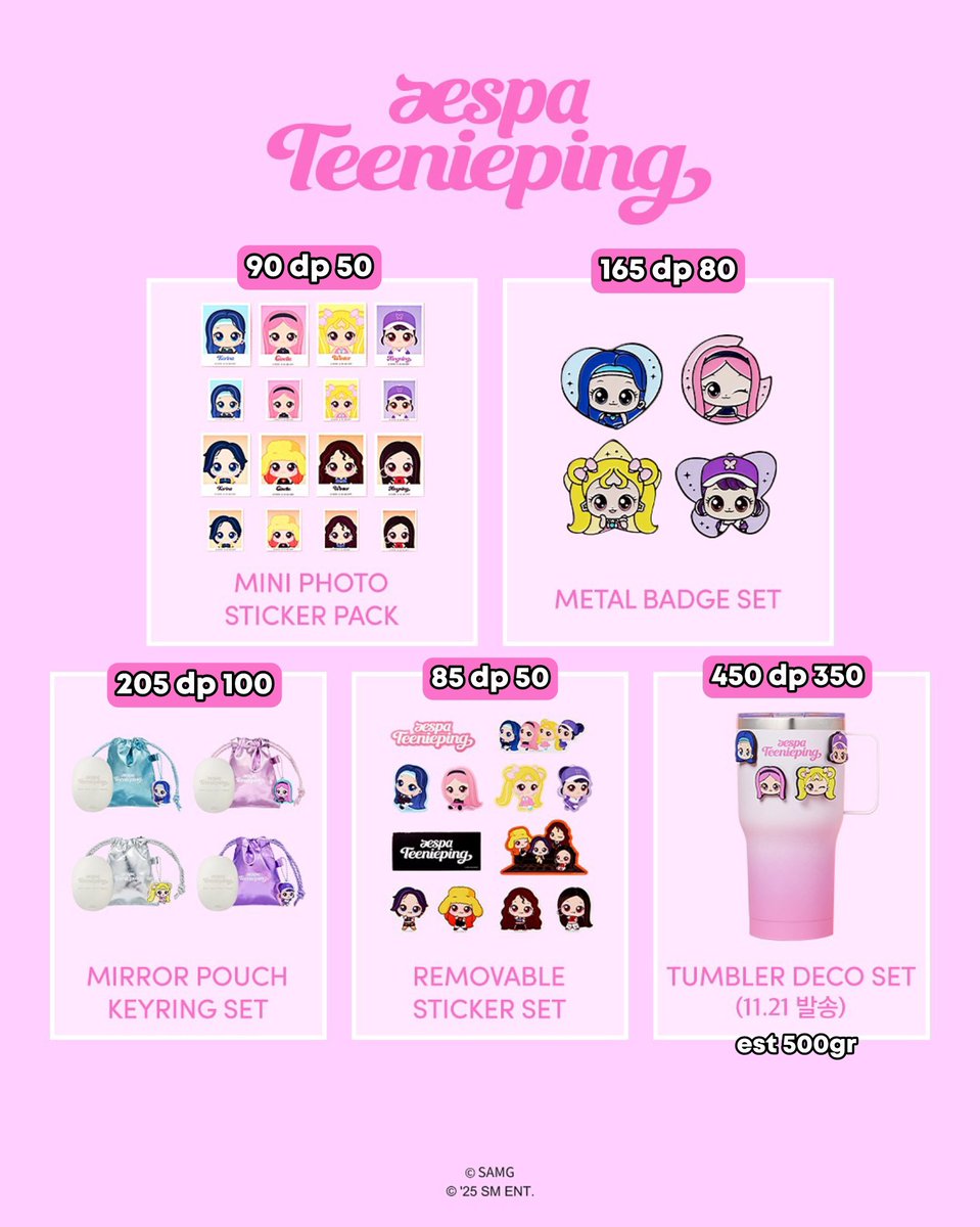 haetnimgo's tweet image. 🌈 OPEN PO — aespa x Teenieping MD 2nd Lineup MD + Resales

• price on pict

🛒 order &amp;gt; DM
✅ choose member kecuali figure + surprise plush

📆 deadlines: 28/11

✈️ ems tax bersih ina
📦 include packing
🏡 jabodetabek