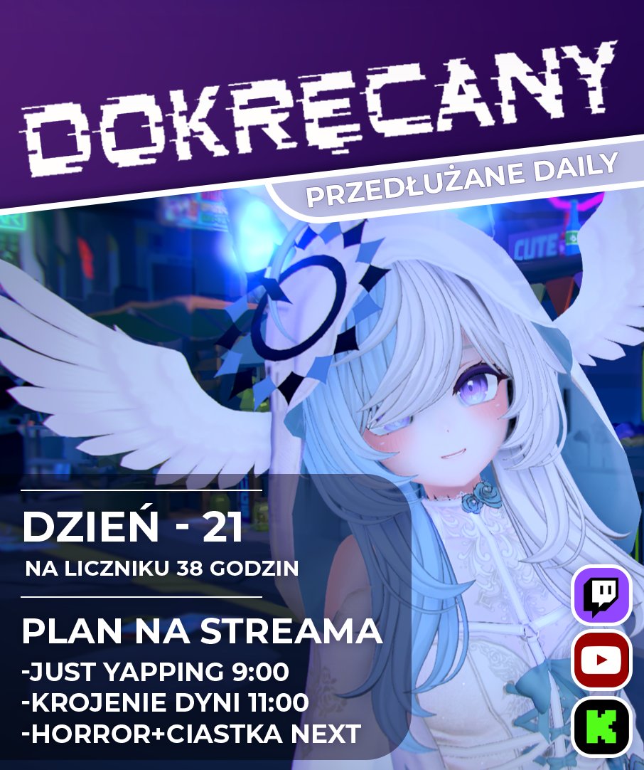 【Dokręcany - dzień 21】
Status -  Aniołek albo PSIKUS

#plvtuber #vtuberpl #dokręcany