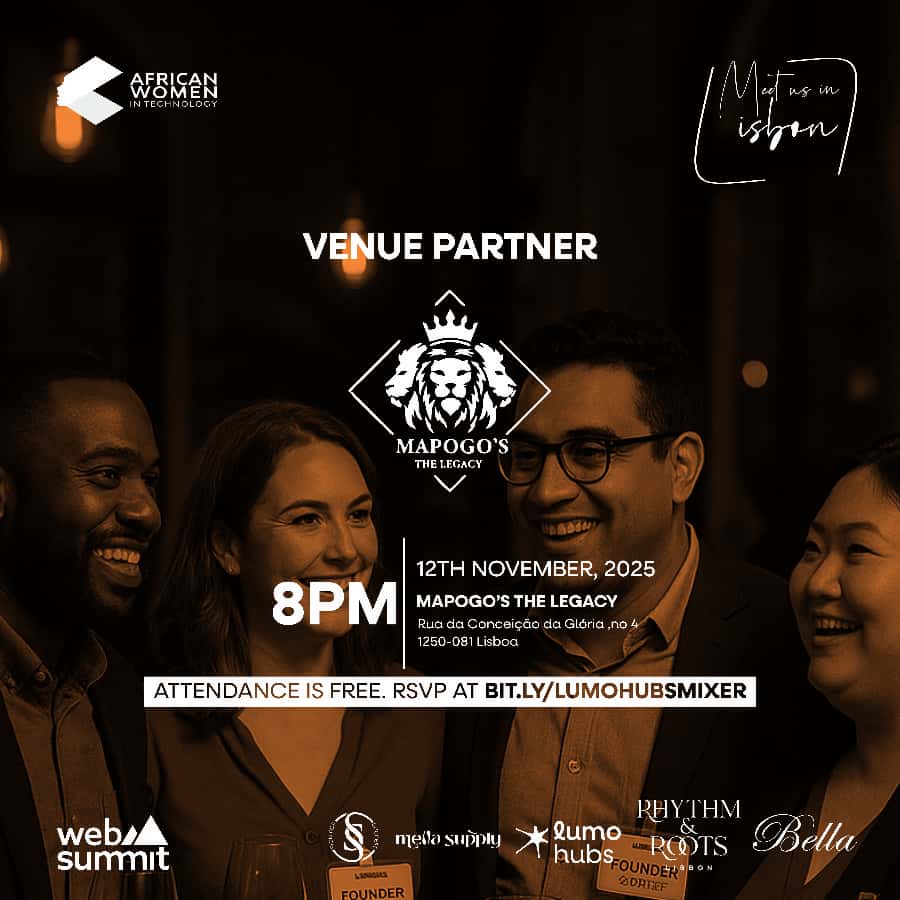 Lisbon, we’re ready for an unforgettable night 🇵🇹
<a href="/AfricanWIT/">African WomenIn Tech</a> x <a href="/lumohubs/">Lumo Hubs</a> present an evening of innovation, culture &amp; global connections during #WebSummit

📍Mapogo’s The Legacy
🗓️ Nov 12 | ⏰ 8PM | 🎟 Free entry

Join founders, dreamers &amp; innovators shaping the future of tech.