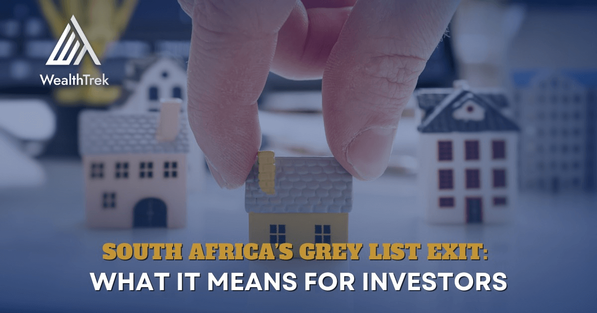 💥 South Africa &amp; Nigeria are off the grey list — and money’s moving fast. For UK property investors, that means easier transfers, better loan terms &amp; renewed confidence.

👀 wealthtrek.co.za/insight

#WealthTrek #UKProperty #SAInvestors #NigeriaInvestors #WealthBuilding
