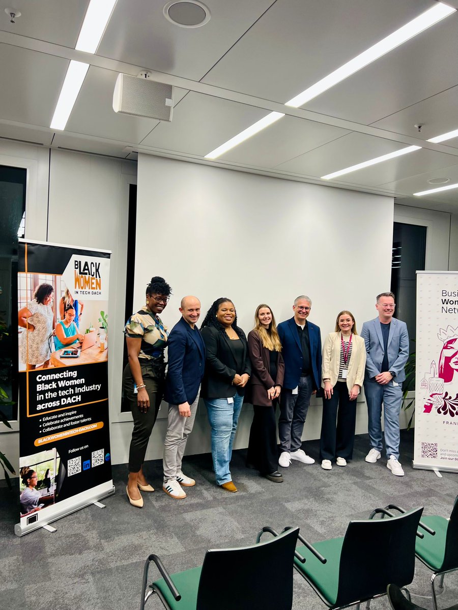 BWITDACH's tweet photo. What an incredible evening! 🤩

Black Women in Tech DACH community in partnership with the Business Women’s Network @SAP delivered on “Mastering Negotiation for Success.”

Here’s to keeping the conversations alive and the momentum going!

#BWIT https://t.co/pHg5ZMYsgT