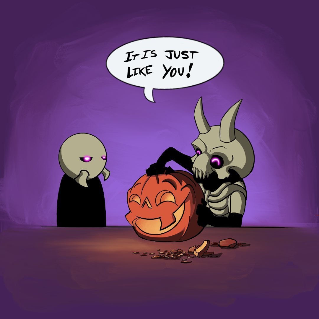 🎃 Spooky season! 🎃

How are you going to spend this spooky Halloween night?

Morkull 😈 is going to decorate his pumpkin tonight.