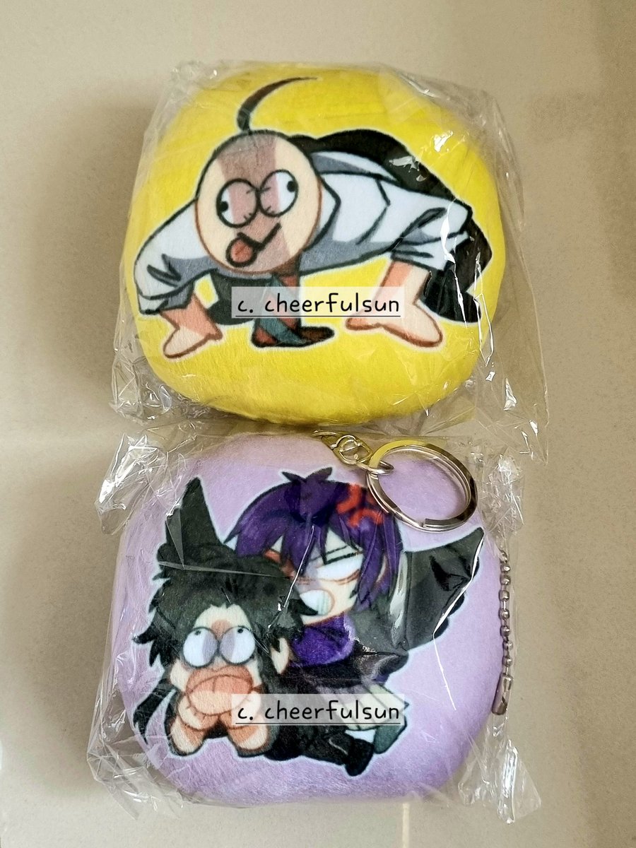 cherrybochama's tweet photo. 📷PREVIEW Yohaji Plushie Keychain Squeak 

+NEW Design ❗Crazy Haru &amp; Ranchan Acchan 
[Other designs below] 
#yohaji #aterrifiedteacheratghoulschool https://t.co/aXGZUZhrd9
