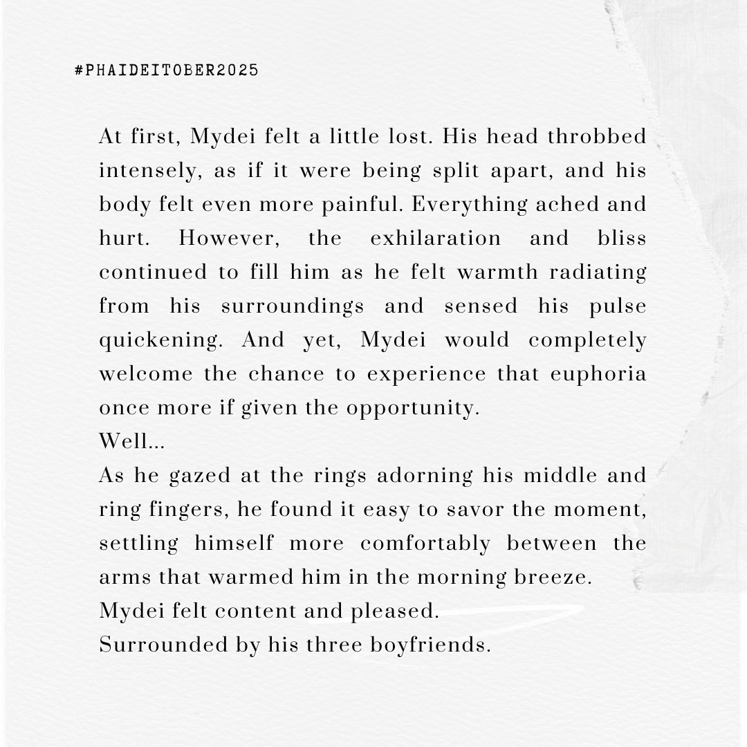 #phaidei #flamedei #khasdei 🌗☀️🌙🍷for #PhaiDeitober2025 day 14, 17, 25, 29 NSFW

✨rating: E
✨words: 7k+
✨complete tags on the link (please read it carefully!)

💌 archiveofourown.org/works/73367671