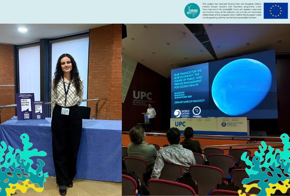 CTAndaluciaENG's tweet image. 🌊Our oceans need us now!

📆Last week, our #EUproject @ultfarms took part in the #SeaWilding2025 conference, held under the #UNOceanDecade, reaffirming our commitment to the blue economy and sustainable aquaculture.🌍

🟡Our innovation consultant Carla del Cerro represented…