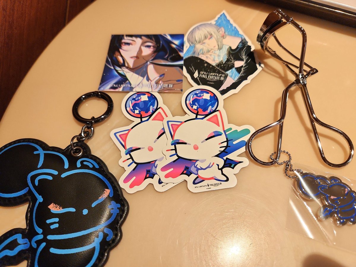 shu uemura FF14コラボ キーリング&ショッパー