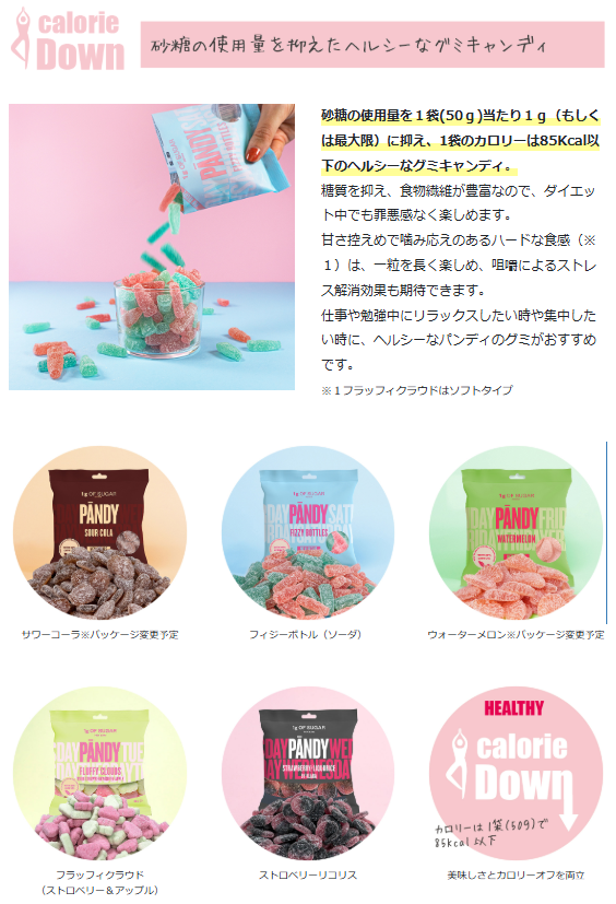 InfoHeritagejp's tweet image. グミは、砂糖１袋あたり1 g、カロリー85 kcal以下。
エナジードリンクは、砂糖ゼロ・カロリーゼロ

Pandyのグミとドリンクで、
&quot;罪悪感ゼロ&quot; のリフレッシュタイムを！

heritagejapan.com/item/pandy/

#PANDY #パンディ #グミ #エナジードリンク #スウェーデン