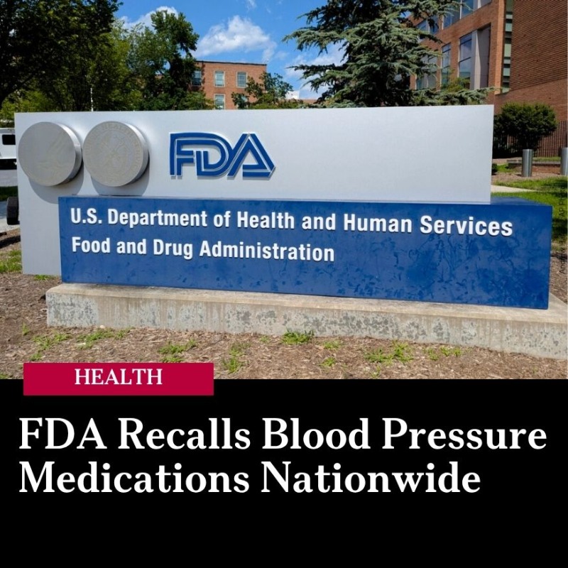 epochhealth's tweet photo. 🚨Blood Pressure Medication Recalled Due to Possible Carcinogens

Read more