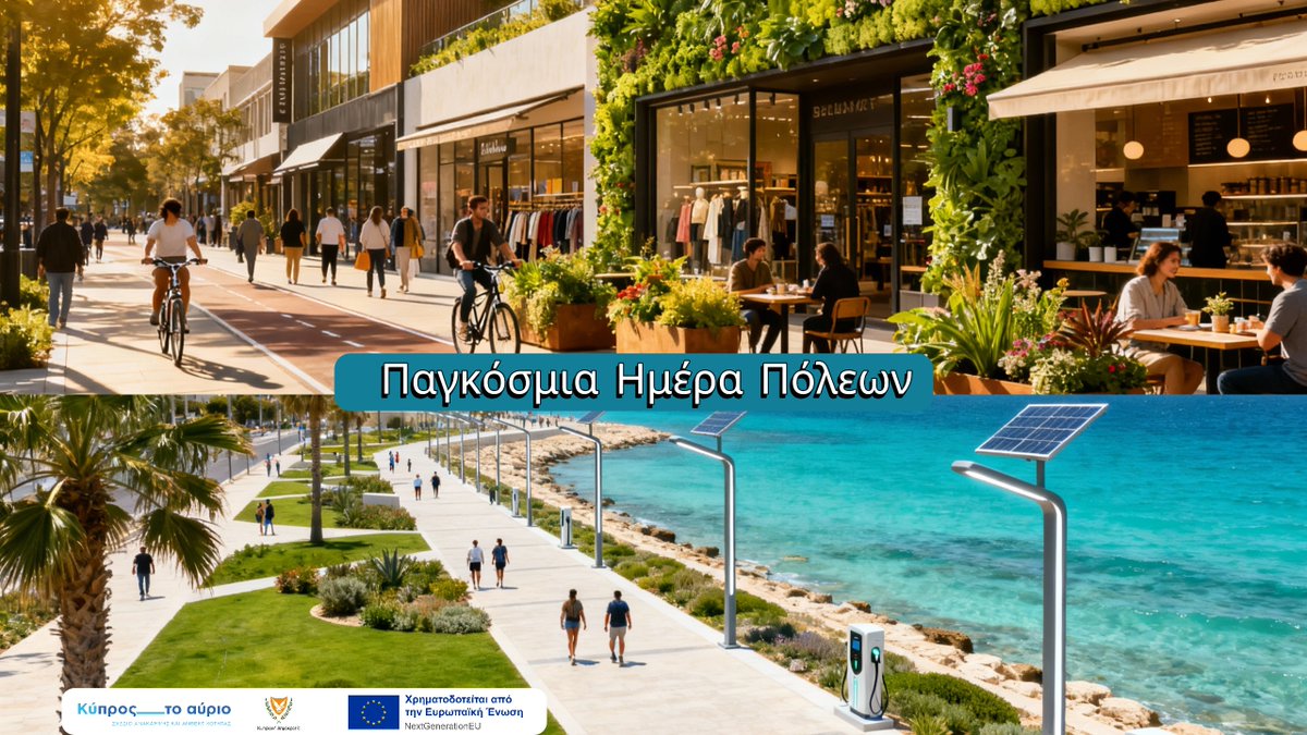 rrplancy's tweet image. Μέσω του Σχεδίου Ανάκαμψης και Ανθεκτικότητας Κύπρου, υλοποιούνται δράσεις που ενισχύουν τη βιώσιμη αστική ανάπτυξη και συμβάλλουν στη δημιουργία πιο πράσινων, έξυπνων και ανθεκτικών πόλεων.