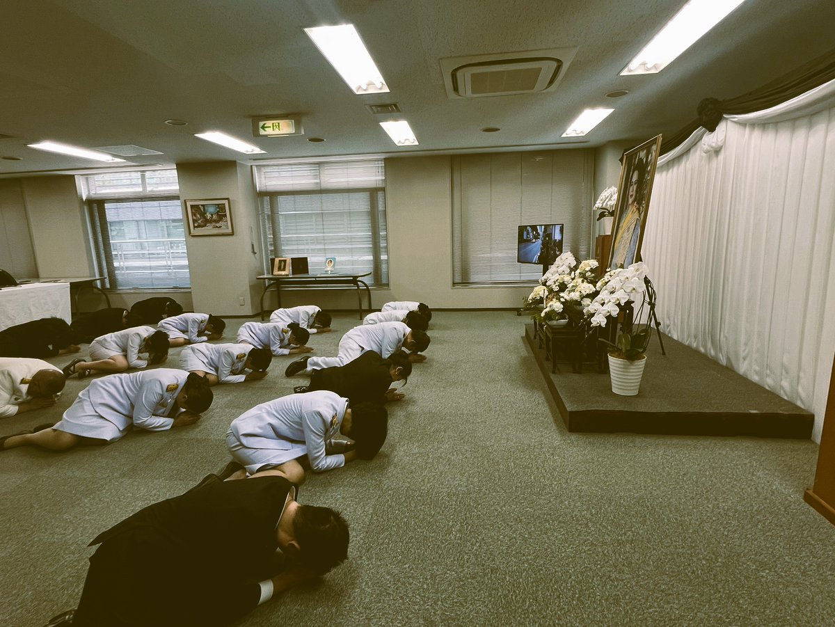 タイ王国シリキット王太后陛下への弔意表明および記帳台開設式