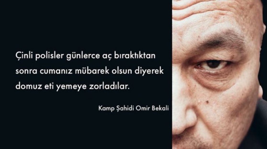 Bugün Cuma!

Çin toplama kamplarında milyonlarca Türkün, günlerce aç bırakıldıktan sonra Domuz eti yemeye zorlanacağı gün!

#HayırlıCumalar