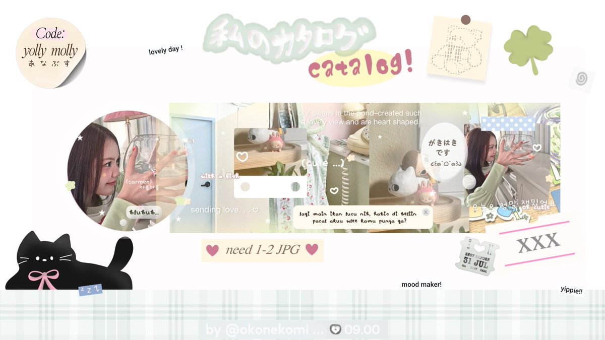 okonekomi's tweet image. [ help repost 🍏👀⭐ thankyou! ]

Hallo aku masih avail template layout 🫧🎾 to take! Harga dan ketentuan boleh check alt+ ... ✉️ Knock me on dm if you interest ya, beginner friendly, and avail for IPV and PSD yah! 🩷 #zonauang