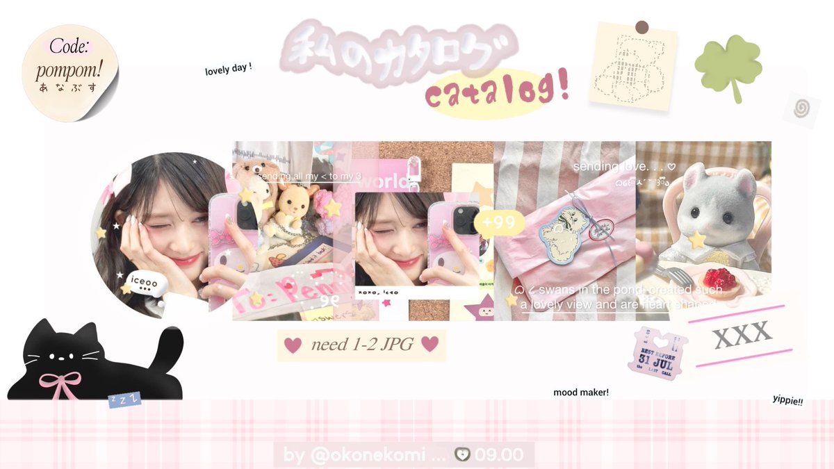 okonekomi's tweet image. [ help repost 🍏👀⭐ thankyou! ]

Hallo aku masih avail template layout 🫧🎾 to take! Harga dan ketentuan boleh check alt+ ... ✉️ Knock me on dm if you interest ya, beginner friendly, and avail for IPV and PSD yah! 🩷 #zonauang