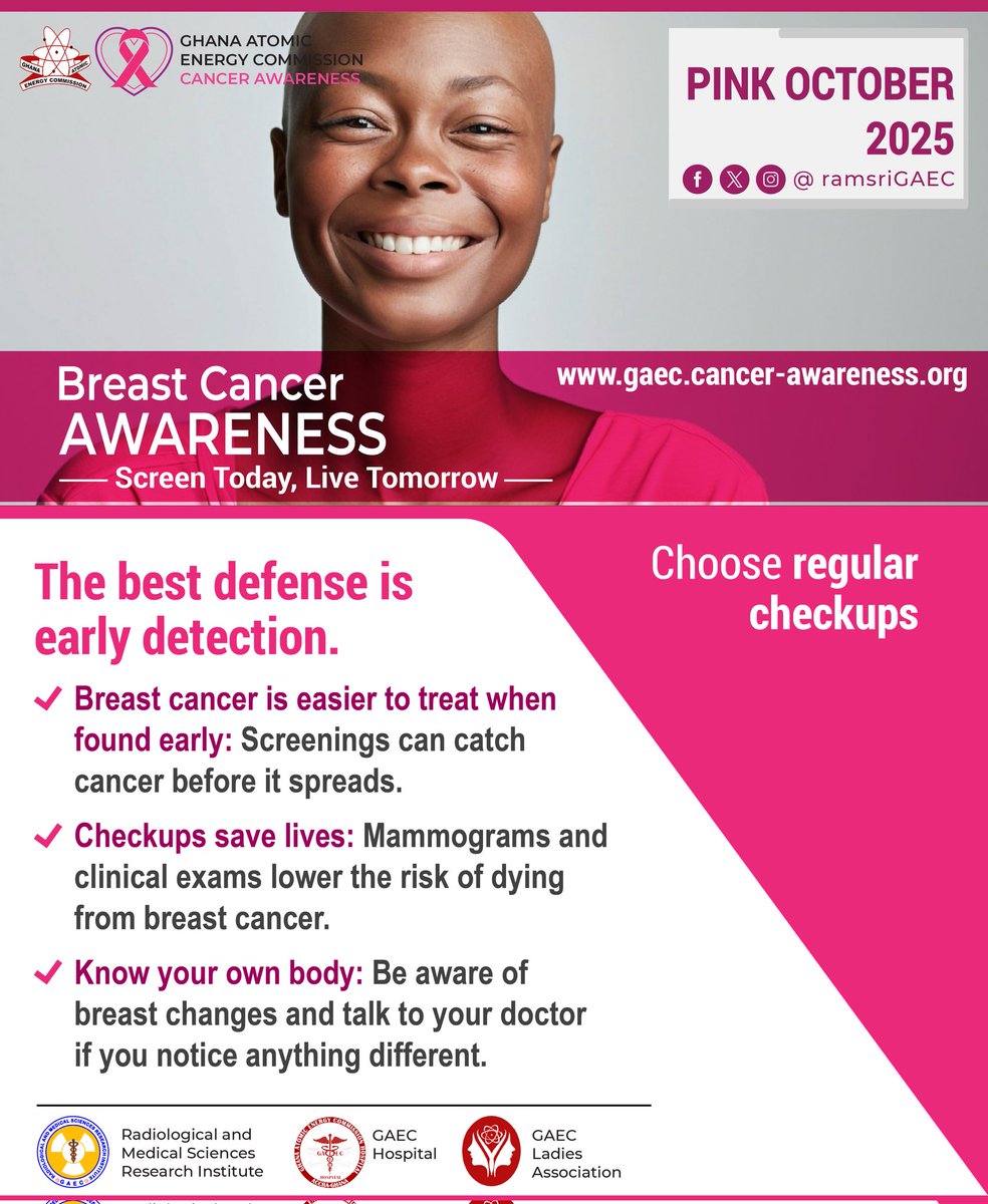 𝐏𝐢𝐧𝐤 𝐎𝐜𝐭𝐨𝐛𝐞𝐫  - 𝐁𝐫𝐞𝐚𝐬𝐭 𝐂𝐚𝐧𝐜𝐞𝐫 𝐀𝐰𝐚𝐫𝐞𝐧𝐞𝐬𝐬 𝐌𝐨𝐧𝐭𝐡 - DAY 31🎗 
Know the signs. Check yourself. Spread awareness
#BreastCancerAwareness #EarlyDetection #thinkpink