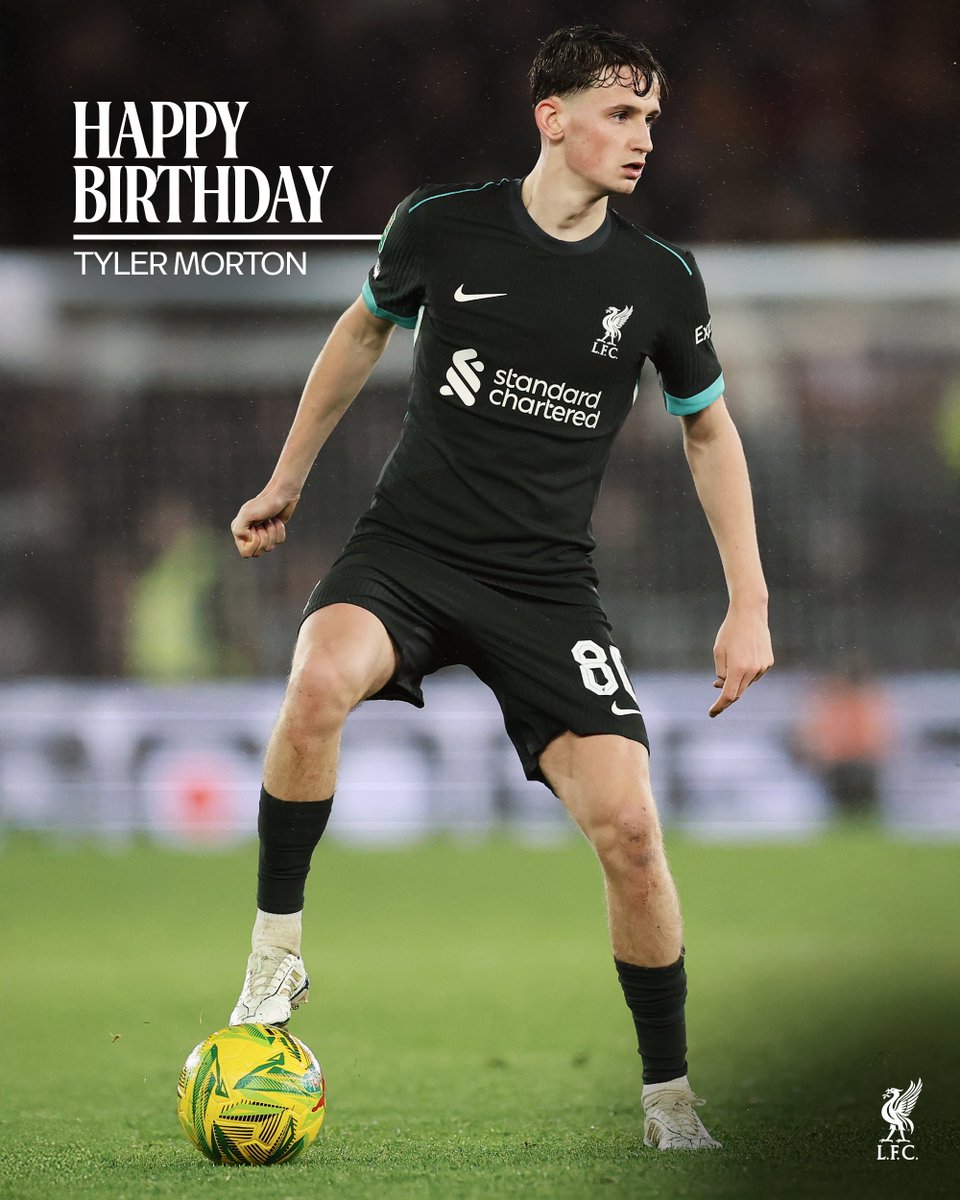 LFC's tweet image. Wishing former Red, Tyler Morton, all the best on his birthday 🎂💫