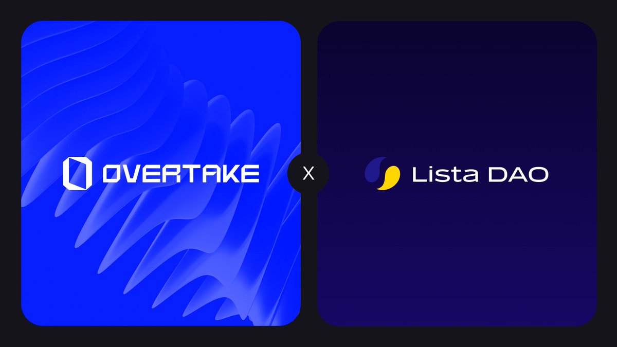 OVERTAKE x Lista DAO

$TAKE is now live in the Lending Alpha Zone Vault, enabling holders to unlock liquidity without selling.

Build, borrow, and grow with OVERTAKE.

👉 lista.org/lending/vault/…