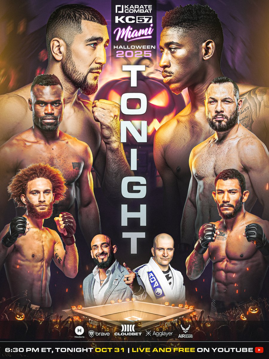 🚨 KC57 IS TONIGHT! 🚨

LIVE FROM 6:30PM ET WITH A HUGE CARD INCLUDING

- Middleweight Title fight between Khamzin and Weathersby.
- The Pit debut of Uriah Hall.

KC &amp; Air National Guard - Where Warriors Are Forged | <a href="/ANG_Recruiting/">U.S. Air National Guard</a> 
KC57 | TONIGHT | 6:30PM ET | LIVE AND FREE