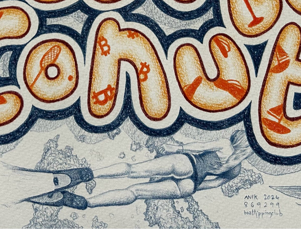 FractalEncrypt's tweet image. We have two masterful hand-drawings by @BoatTippingClub that I&apos;ve seen in person and can tell you, the pics don&apos;t do these justice. you have to see these for yourself.