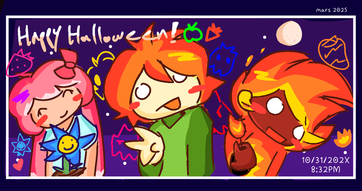 marsybarzNG's tweet photo. [ #APPLICO ]
Happy halloween!

🍓 "A lot of people said my costume was cute! But, it's not so cute when you realize where it's from..."
🍏 "Cutting my hair for a Pickle Academy cosplay was stupid. It regrew fast though."
🥭 "I threw up from eating too much candy"

🍏🍌 https://t.co/0iDoOse73h