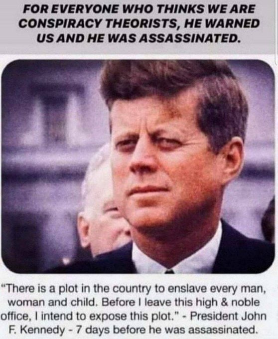 iluminatibot's tweet image. JFK tried to warn you