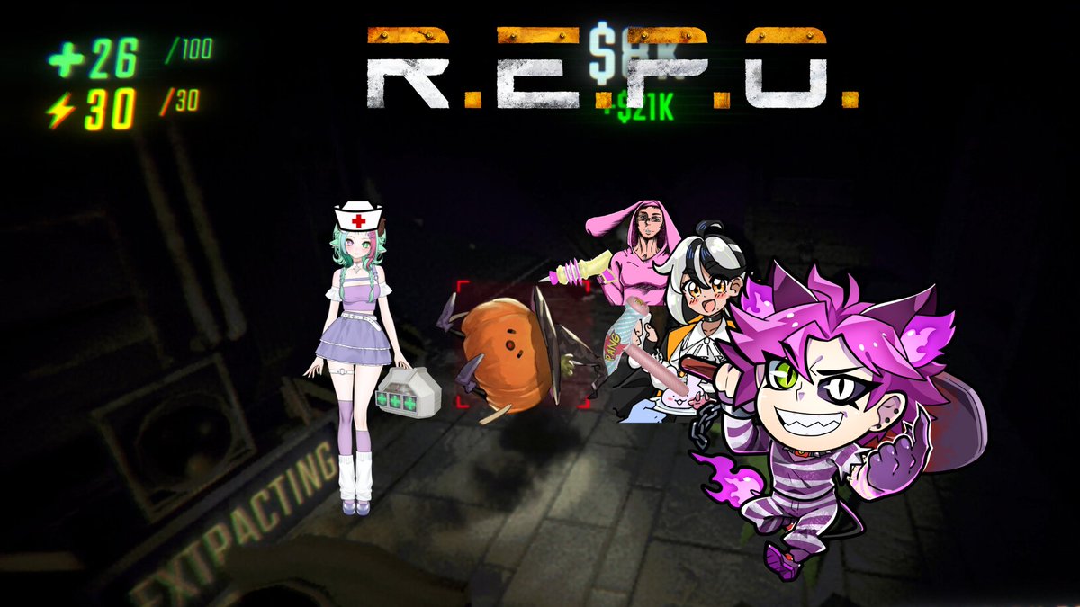 REGARDE IL ME BULLY, je me vengerais ce soir à 20H sur REPO avec <a href="/Lily_Cloudy_VT/">✨Lily Cloudy🎀 || VtuberFR</a> <a href="/CaptainMatagot/">CaptainMatagot🔥⛓️ CATBOY PRISONER (ADHD/TDAH)</a> 
<a href="/Riqsop/">Riqsop</a> et <a href="/Hartesion/">Katarsae | Abel (FR-EN Vtuber) 👑</a>