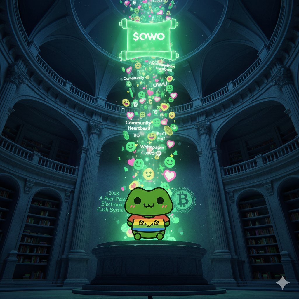 17 years later, Bitcoin’s whitepaper still echoes through the chain — and OwO’s carries that same spirit, powered by community. 🐸💚
Check the OwO (ETH) whitepaper in the reply. 📄

<a href="/OwO_Emote_Frog/">OwO (Emote Frog - ETH)</a>
<a href="/KryptoZack/">Zack Ventura 🎯🎖️</a>
<a href="/MattyBoi9619/">What Is Crypto?</a>
<a href="/AlchemistTheOG/">Alchemist</a>
<a href="/gordongekko/"></a>

x.com/brian_armstron…