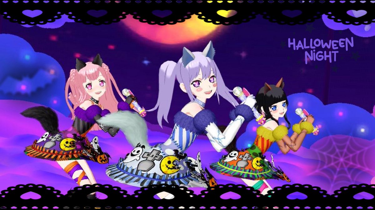 ゆいしょちゃんとでびこちゃん💜ྀི🦇