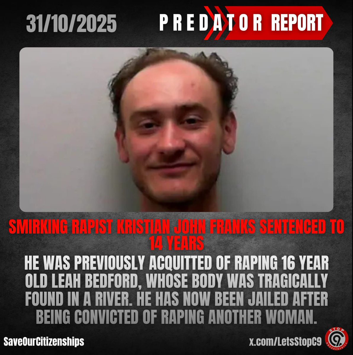 LetsStopC9's tweet image. Judge Sean Morris, stated, Franks is a “narcissistic, predatory male who could not contemplate the idea that any female would not want to have sex with him.&quot;

#PredatorReport
Source: archive.ph/NrEhd