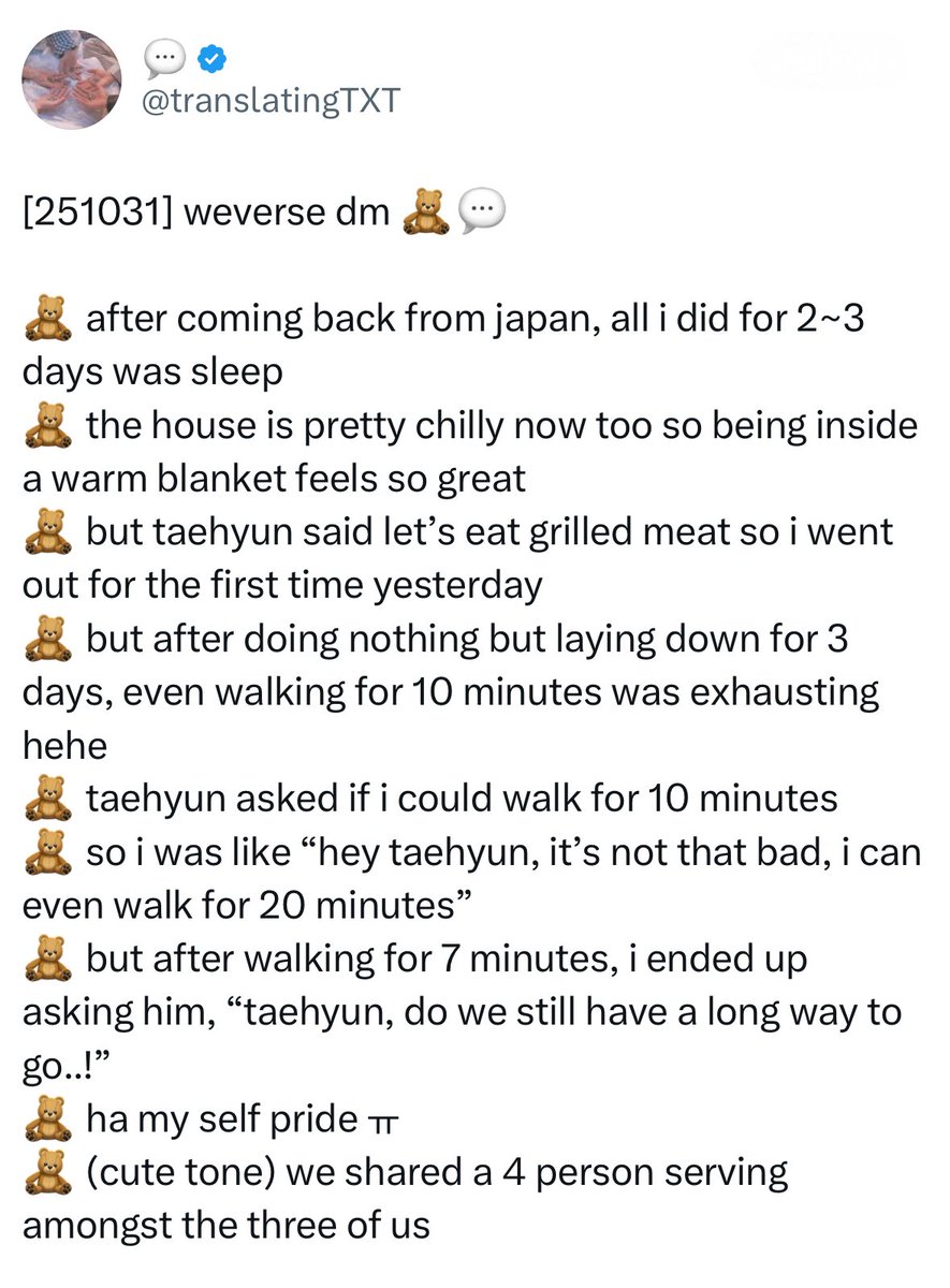 513uppuri's tweet photo. oh beomgyu, just say the word and taehyun would carry you to the restaurant and all the way back to the dorm🙂‍↕️ https://t.co/LgnBeassMc